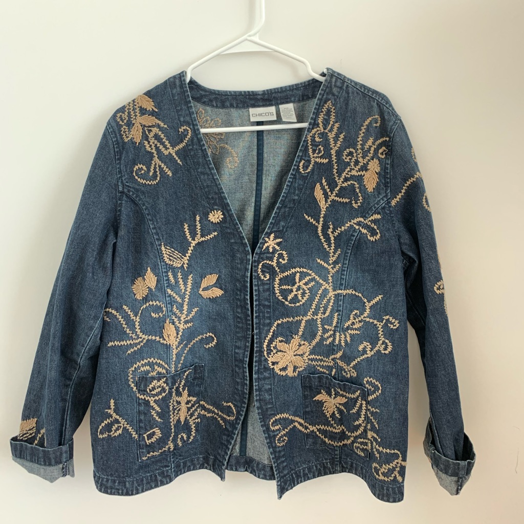 Stitched Denim Vest